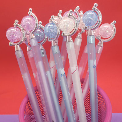Caneta Globo Terrestre Kit 2 Unidades