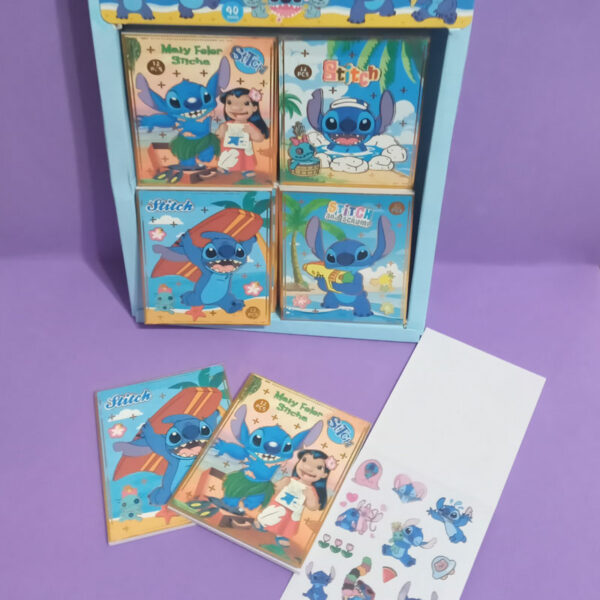 Bloquinho de Adesivo Stitch