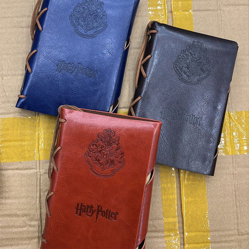 Caderno A6 Retro Capa Couro Harry Potter sem pauta