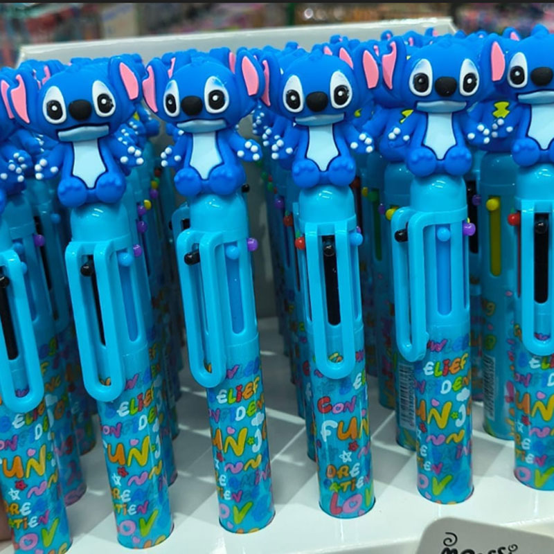 Caneta 6 Cores Stitch