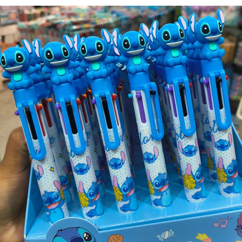 Caneta 6 Cores Stitch