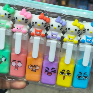 Pacote 6 Marca Texto Hello Kitty