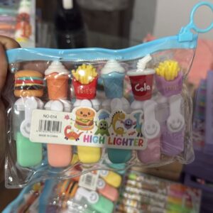 Kit 6 Marca Texto Fast Food