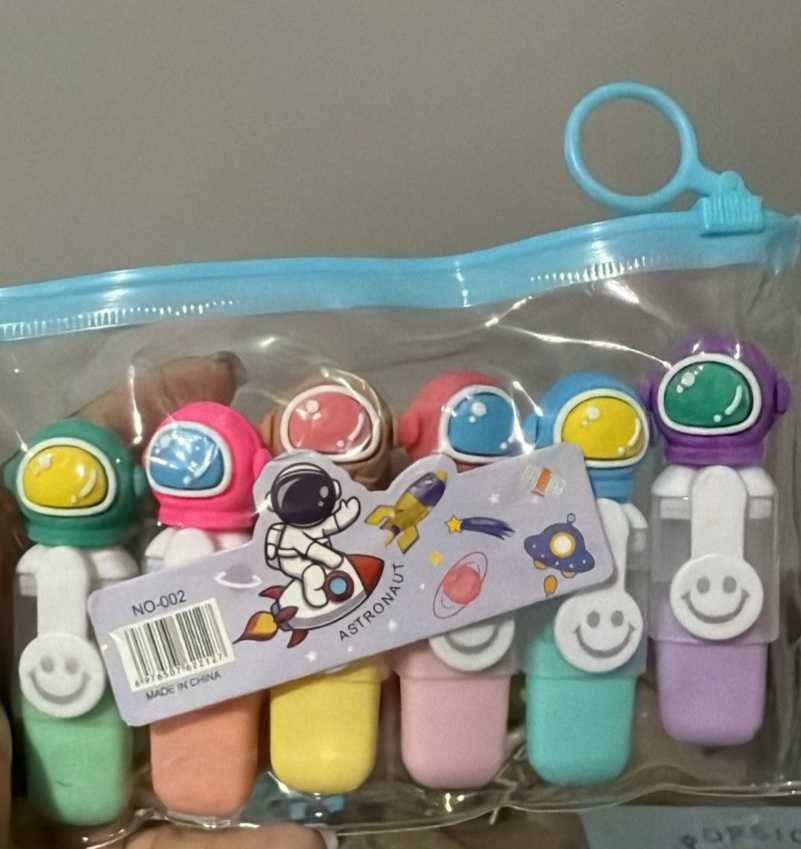 Kit 6 Marca Texto Astronauta