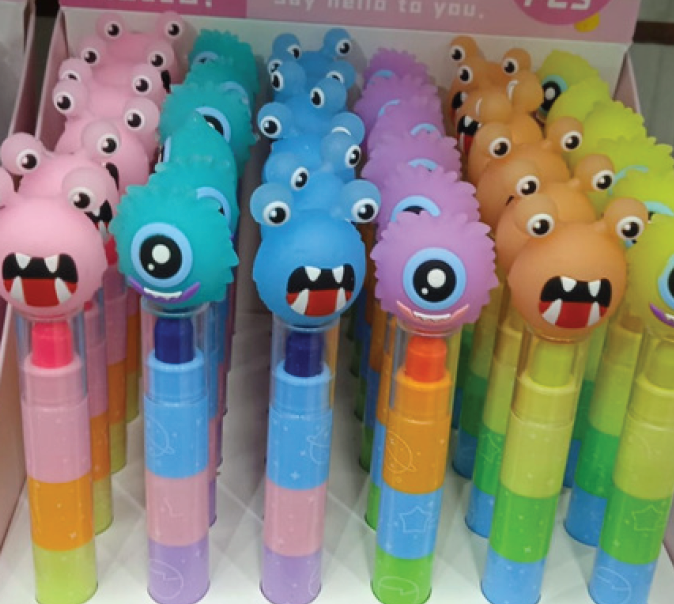 Marca Texto Gel Monstrinhos