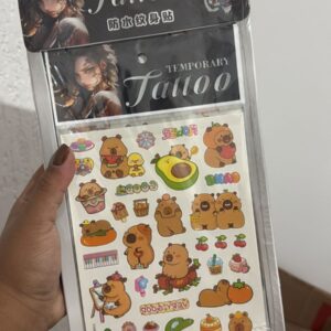 Cartela Tatuagem Capivara