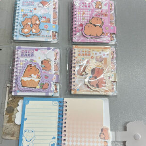 Mini Caderneta Capivara Decorada