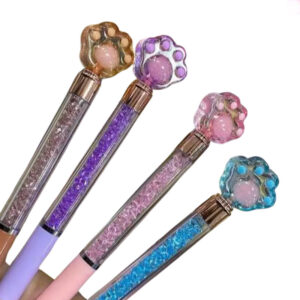 Caneta Luxo Patinhas Cristal