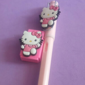 Kit Lápis Infinito e Borracha Hello Kitty