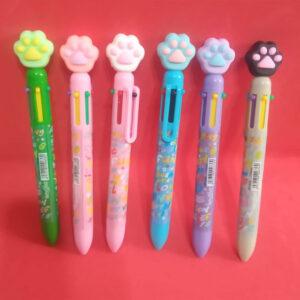 Caneta 6 Cores Patinhas