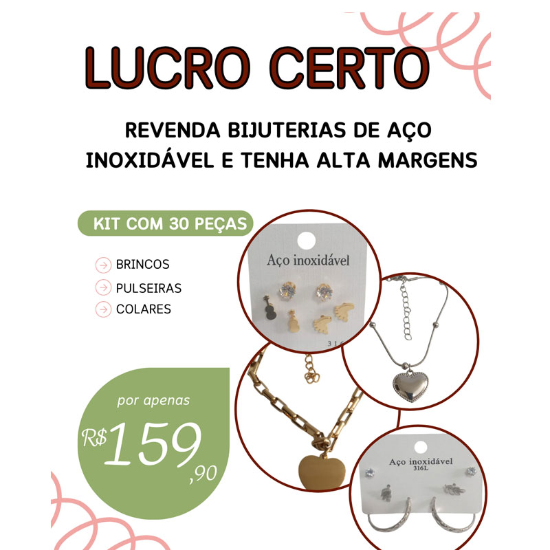 KIT de Revenda de Aço Inoxidável (Produto em Alta)