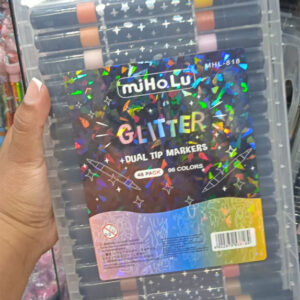 Kit com 48 Canetas Glitter (96 Cores)