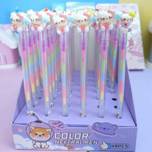 Caneta Raimbow Hello Kitty
