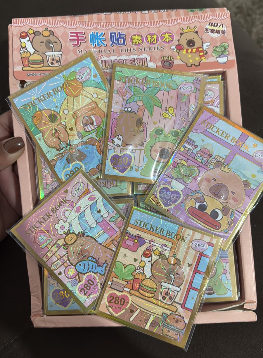 Bloquinho c/ Adesivos Capivara