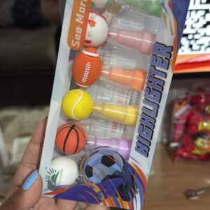 Kit 6 Marca Texto Bola Esportes