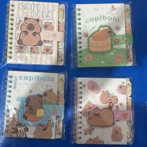 Mini Caderneta Capivara Decorada (unidade)