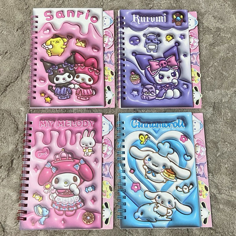 Caderneta c/ Adesivos Sanrio