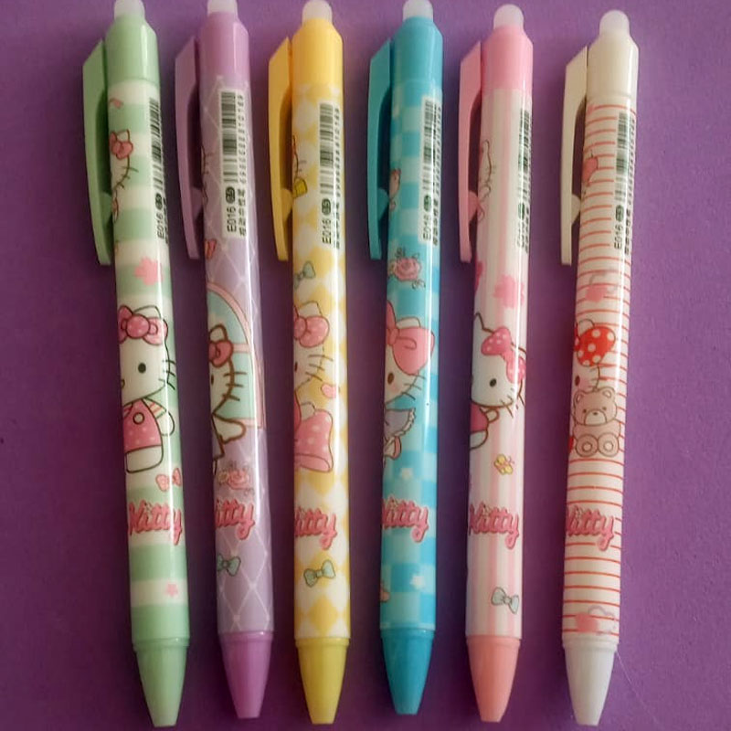 Caneta Click Apagável Hello Kitty