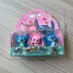 Kit 3 Borrachas 3D Stitch