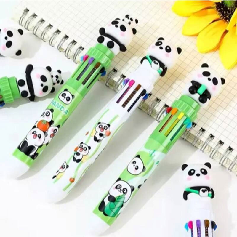 Caneta 10 Cores Pandinha