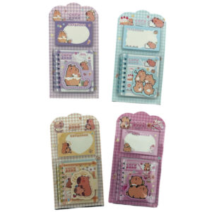 Kit Caderneta e Bloco de Anotação Capivara