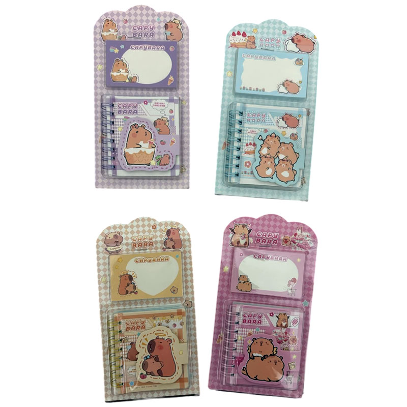 Kit Caderneta e Bloco de Anotação Capivara