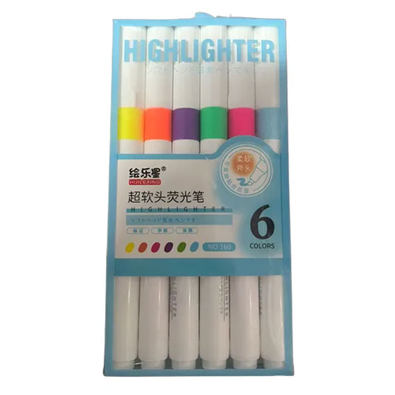 Marca Texto Highlighter 6 Cores