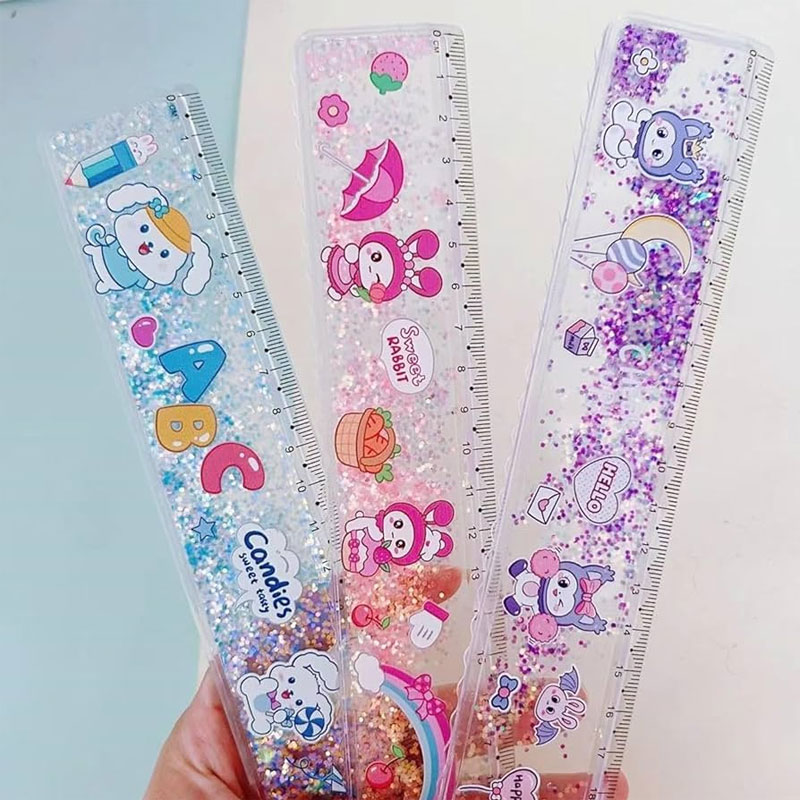 Régua Transparente Decorada Sanrio