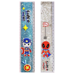 Régua Transparente Heróis