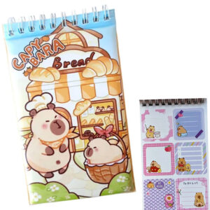 Caderninho de Capivara com Adesivos - 10 Folhas