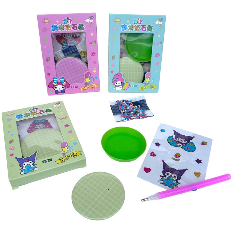 Pintura Diamante com Botton Sanrio