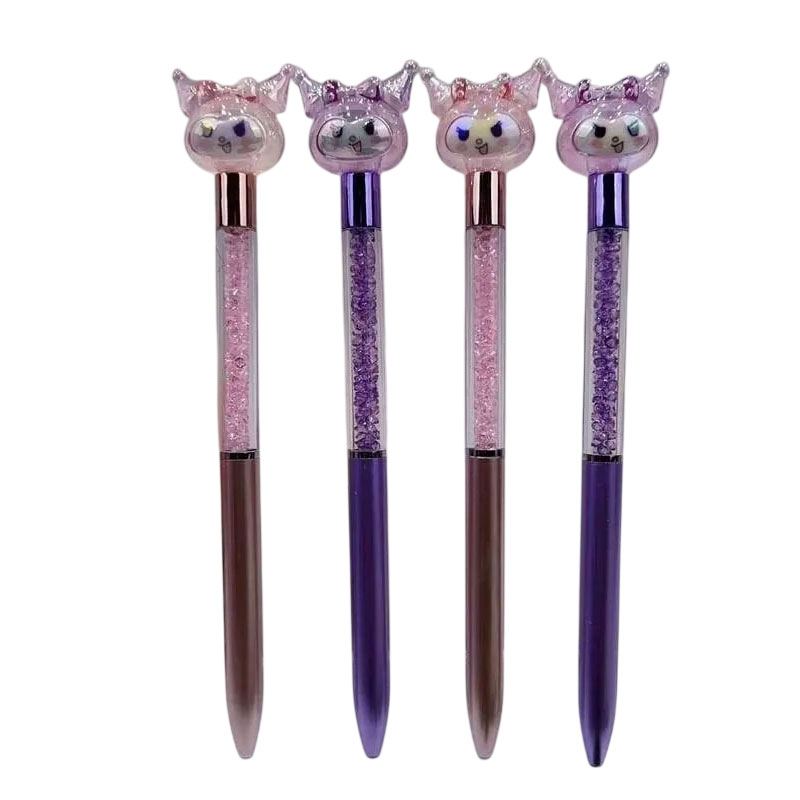 Caneta Luxo Kuromi Cristal (Sanrio)