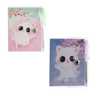 Mini Caderneta Gatinho com Caneta