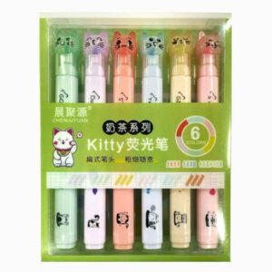 Kit 6 Marca Texto Gatinhos