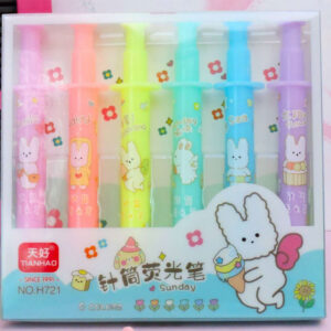 Kit 6 Marca Texto Injeção