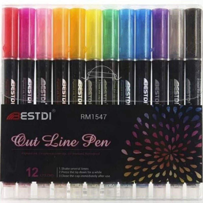 Out Line Pen c/12