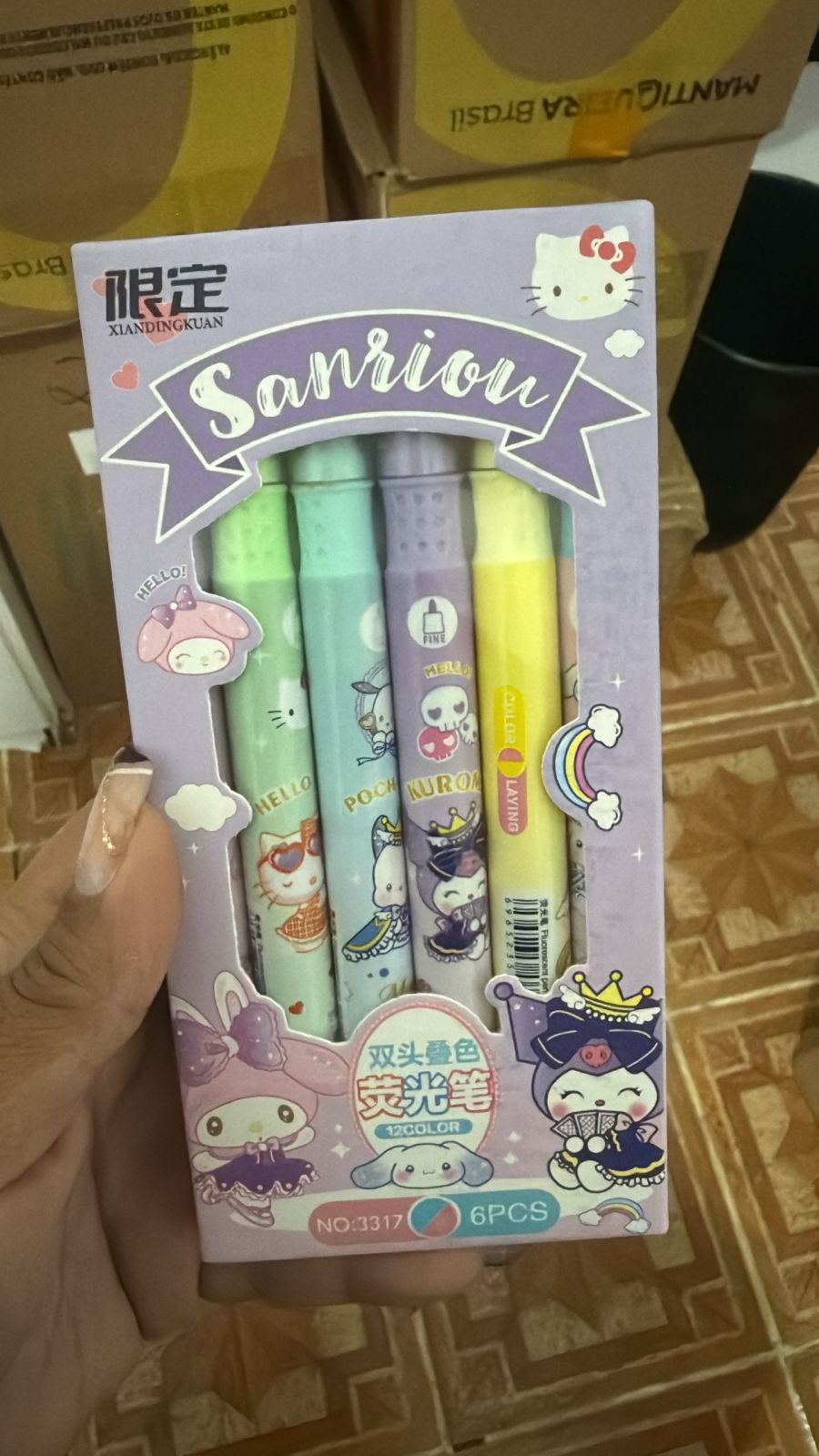 Marca Texto Sanrio (caixac/6)