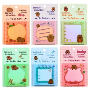 Notas Adesivas Capivara c brillo 7x7cm