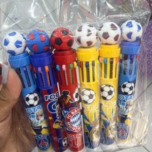 Caneta 10 Cores Bola de Futebol
