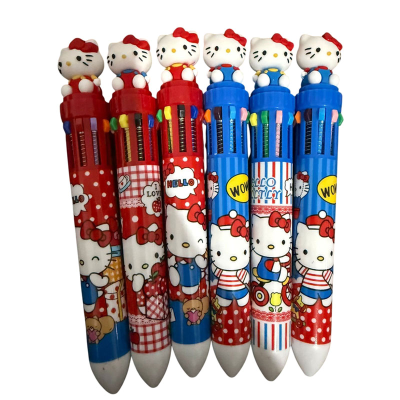 Caneta 10 Cores Hello Kitty (unidade)