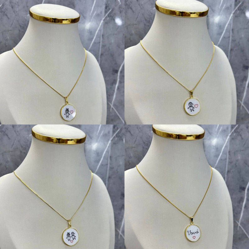 Colar Folheado A Ouro Dia Das Mães