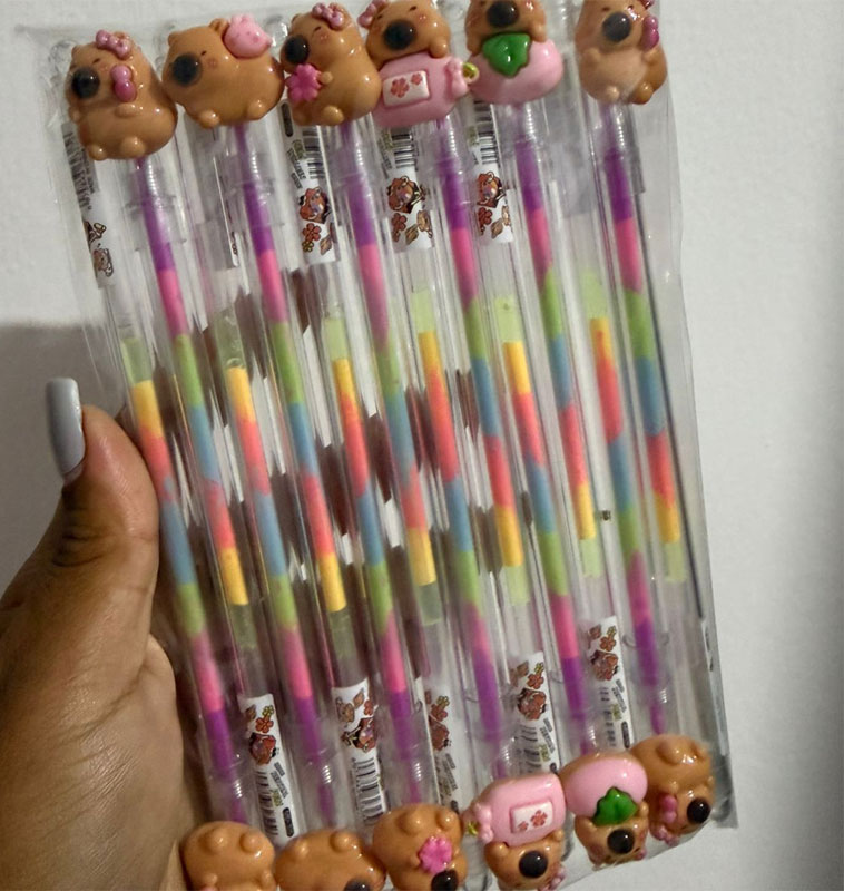 Caneta Raimbow Capivara