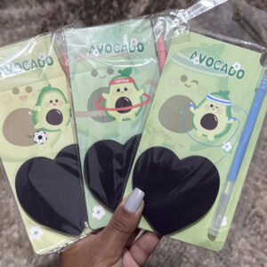 Kit Abacate Post It e Caneta