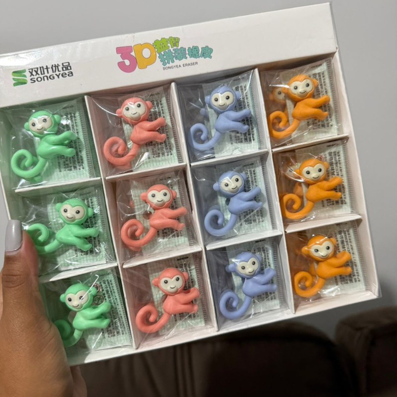 Mini Borracha Macaquinhos (unidade)