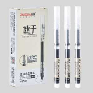 Caneta de Rollerball Preta (Caixa c/12)