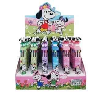 Caneta 10 Cores Snoopy (unidade)