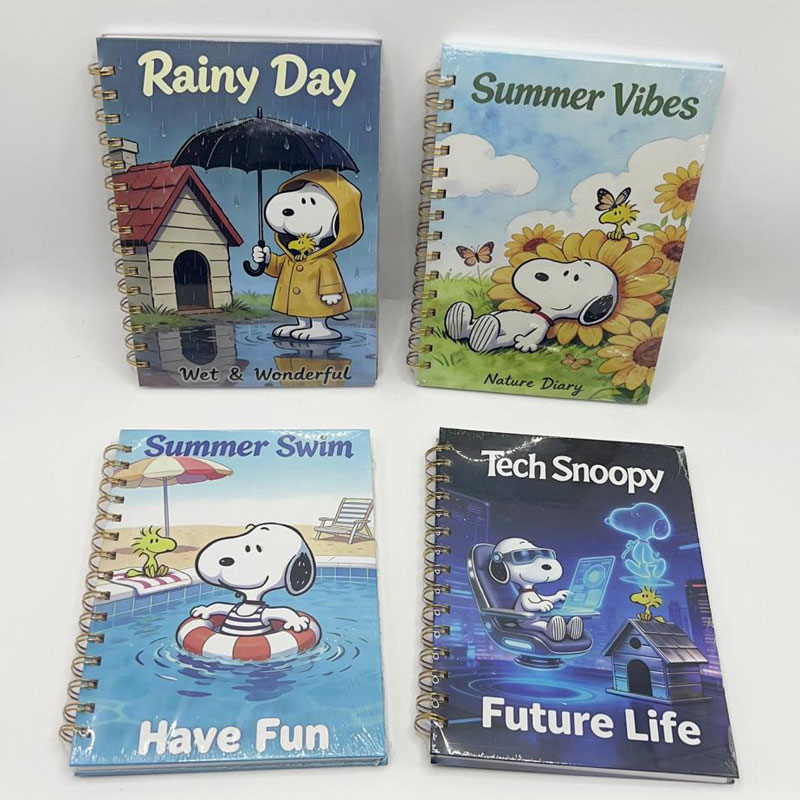 Caderno Snoopy Espiral