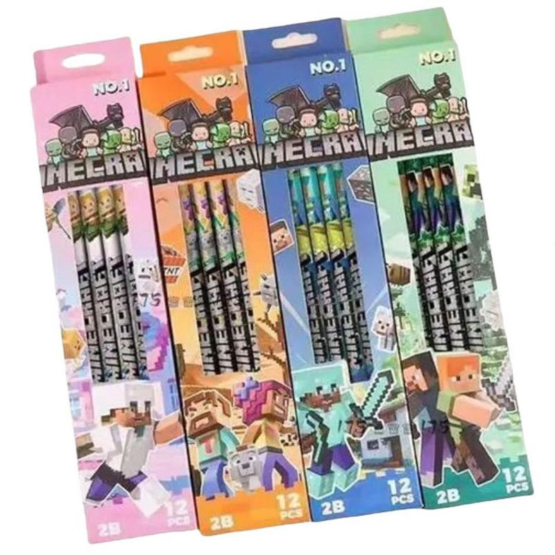 Kit 4 Lápis HB Minecraft