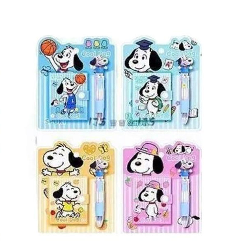 Kit Caderneta e Caneta Cores Snoopy