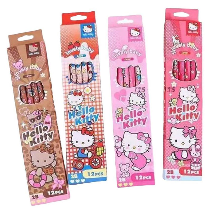 4 Lápis HB Hello Kitty